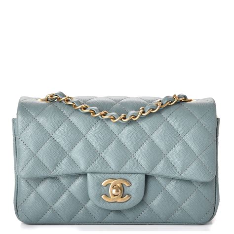 chanel mini blue caviar|CHANEL Caviar Quilted Mini Rectangular Flap Blue.